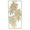 11.61 × 5.51 in Metal Leaf Wall Decor Gold Frame Iron Gold Wall Decor Leaf-shaped Handcrafted Artwork Wall Decor Bathroom