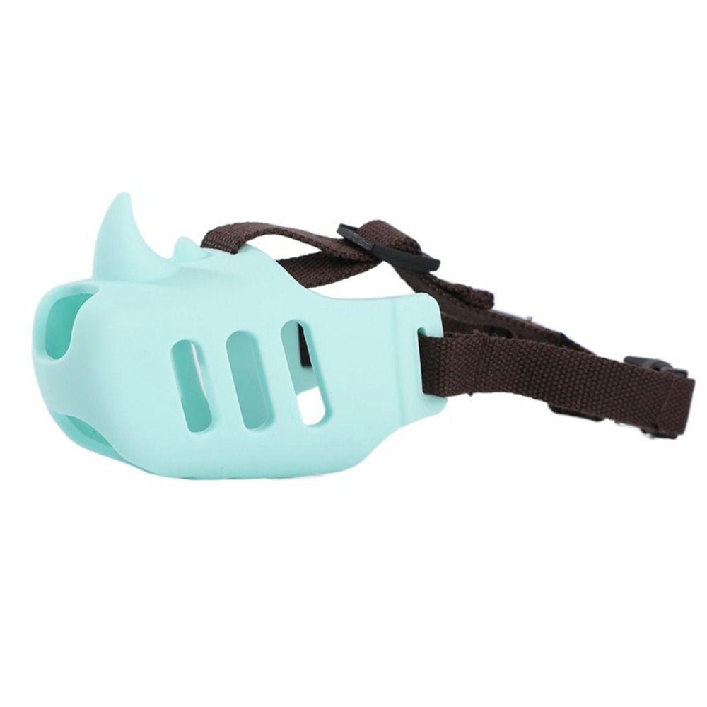 

Рог носорога, предупреждающий лай собаки, защита от мушки для домашних животных, новый чехол для рта для собак L-Color 1