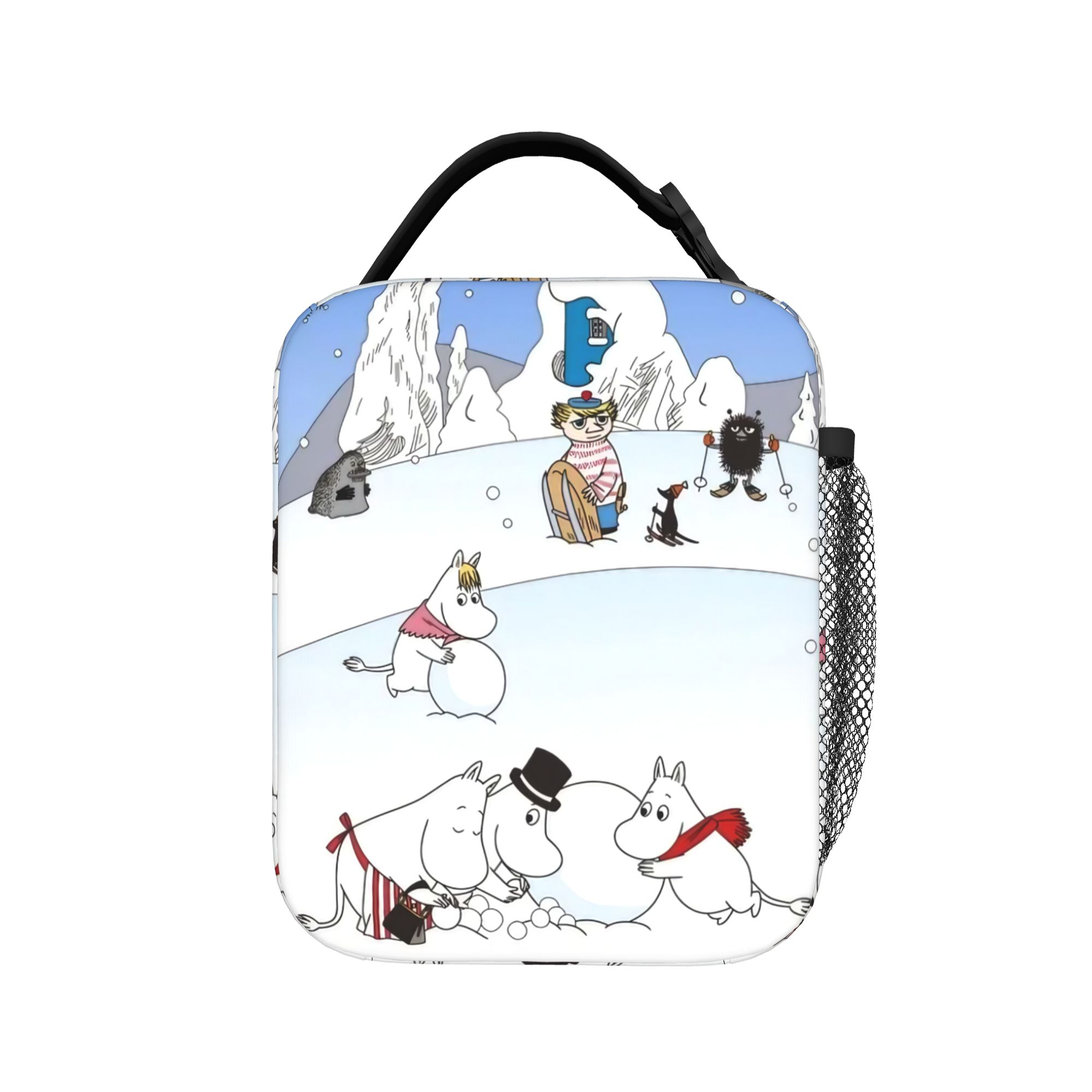 MOOMINS TV Show Geïsoleerde Lunchtas Hoge Capaciteit Herbruikbare Koeltas Lunchbox Tote Werk Buiten Mannen Vrouwen One Size