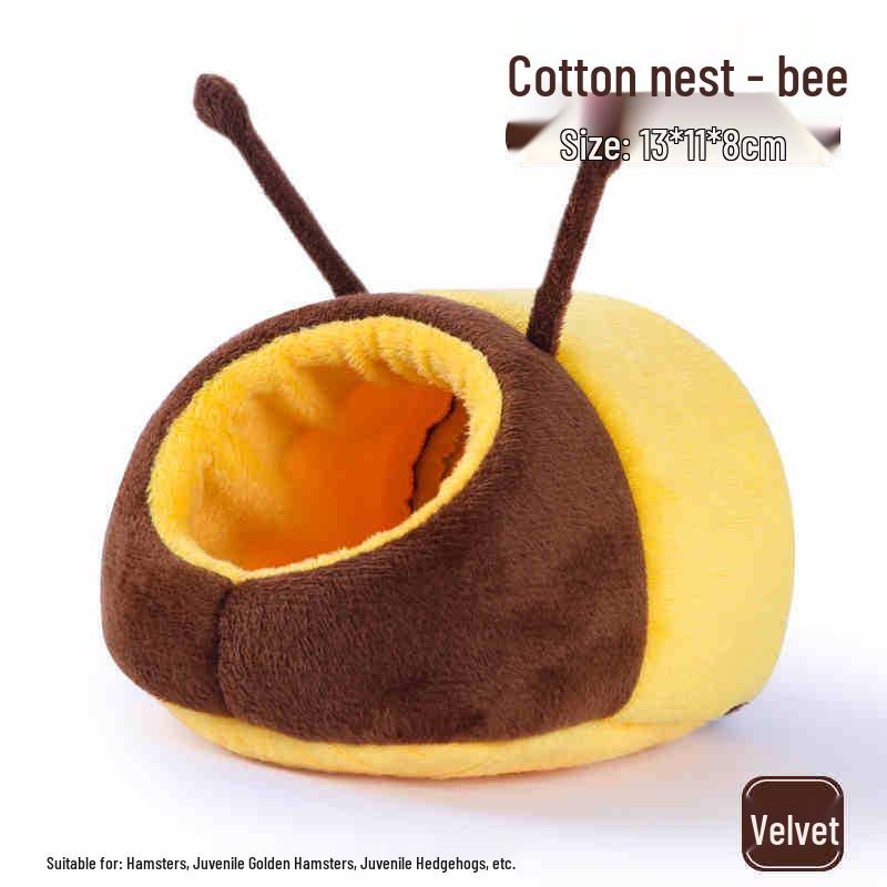 Winter Warm Cotton Nest for Small Pets: Hamsters, Chinchillas, Hedgehogs, Squirrels & Rabbits