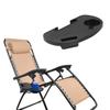 Durable Folding Chair Side Table Attachment, Plastic Beverage and Snack Storage Tray Universal Chair Cup Holder