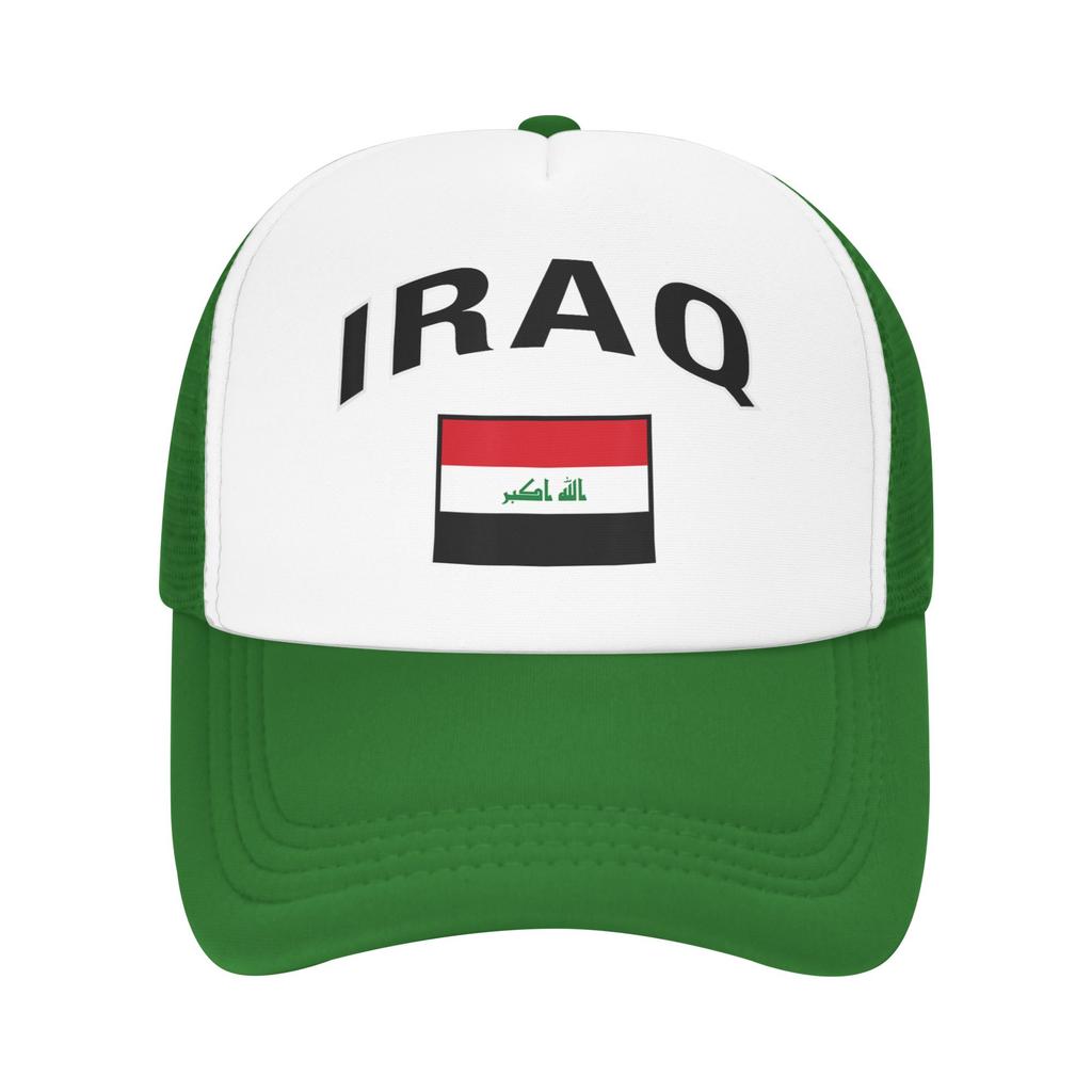 Iraq Flag Proud Iraqi Mesh Baseball Caps Adult Sport Trucker Worker Cap  Hats Breathable Summer Trucker Hat