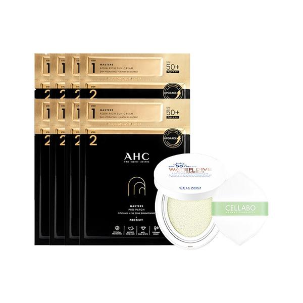 AHC Masters Sun Patch 2-Step (Sunscreen 1.5ml) x 8 units + Cellabo Sun Cushion Season 2 23g