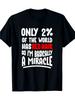 Men's Vintage Ginger Pride Redhead T-Shirt - Funny Saying  Only 2% of the World Has Red Hair  - Blac