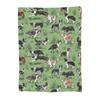 Border Collie Dog Blanket Soft Warm Flannel Throw Blanket Plush for Bed Living Room Picnic Travel Home Couch