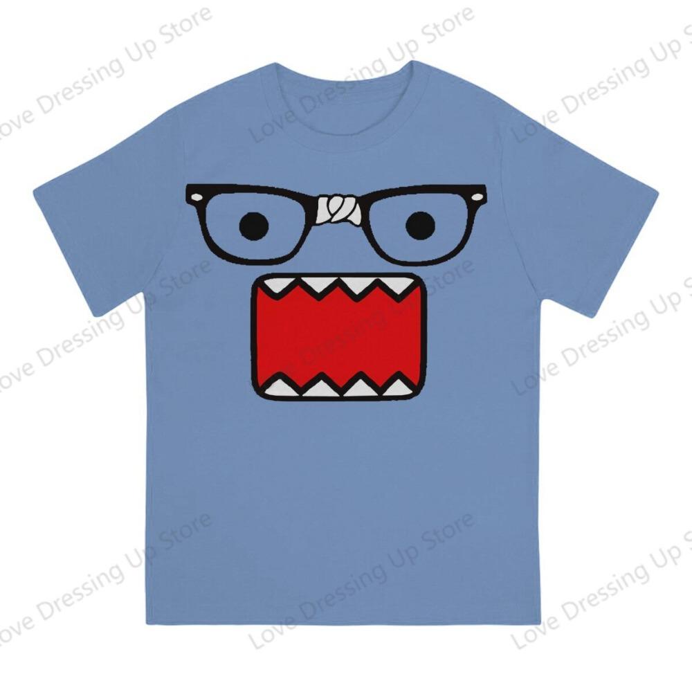 Domo Kun Print Funny Short Sleeved T-shirt Men