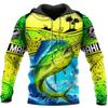Animal Fisher Marlin Tröjor Herr Träningsdräkt Fiske Camo Huvtröjor Herr Mode Streetwear Harajuku Y2k 3D-tryck Pullovers