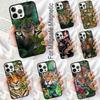 Luxury Tiger Leopard Soft Phone Case for iPhone 17 Air 16e Pro max 15 Pro 13 14 Plus 11 12 MagSafe Magnetic Coque