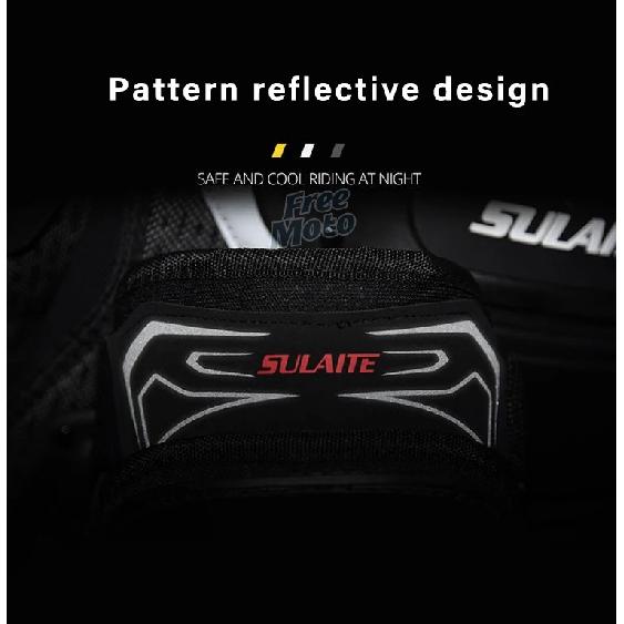 SULAITE Genouillères de Moto pour Homme Coudières Moto Protection Motocross Garde de Pilotage Moto Cross Racing Joelheira VTT