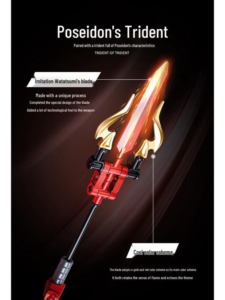 Little Luban B1120-52 Trident Athena Mecha Ember Guerrilla Building Block Toy