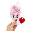 Esther Bunny Ribbon Heart Mascot Plush Toy, Cute, Official SNS Merchandise, Approx. 15cm (Lavender Bunny)