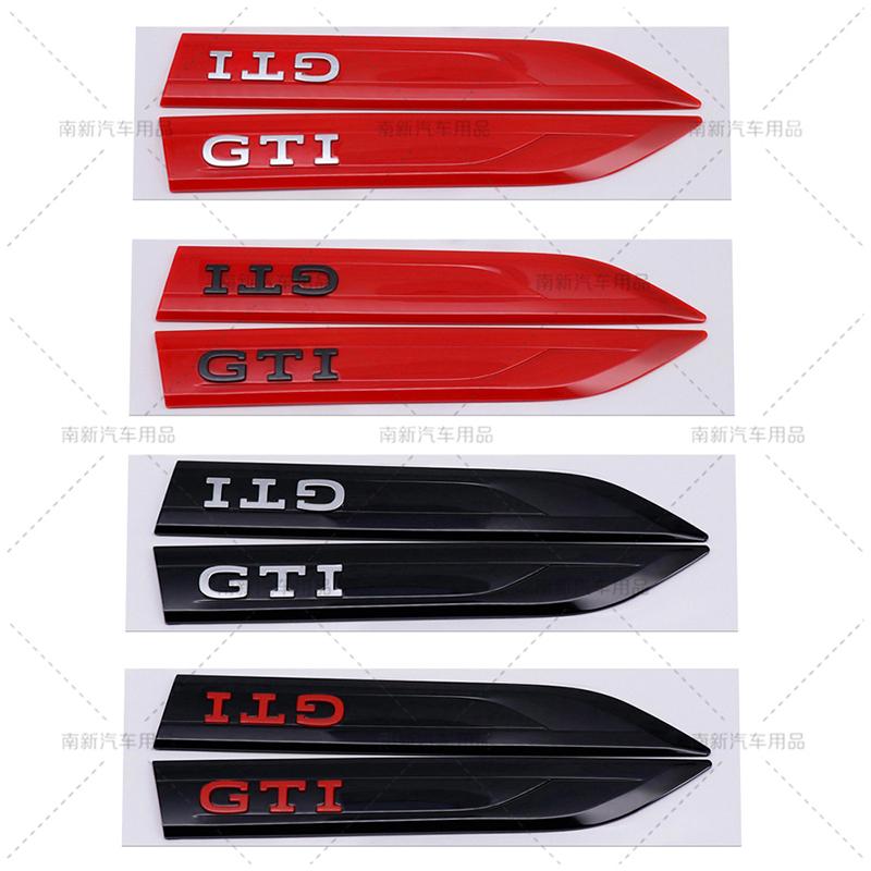 2026 Hot For Volkswagen VW 3D ABS  GTI GTD Emblem Badge Car Door Fender Stickers For  Volkswagen VW Golf 4 5 6 7 8 MK3 MK4 MK5 M