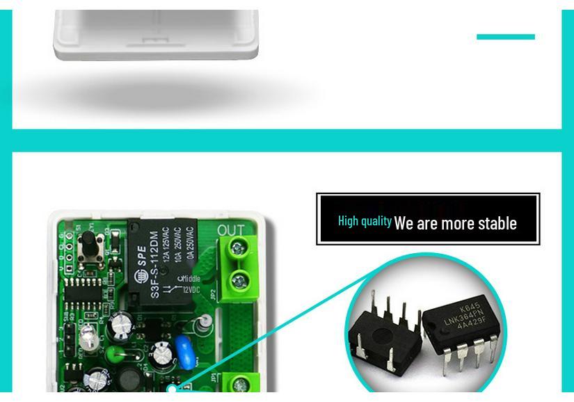 Wireless 220V Remote Control Switch: 10A Relay Receiver for Home Lighting