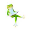 Reading Frogs Statues Garden Decors Resin Frogs Outdoor Animal Statue Garden Decoration Frogs Figurine Yard Ornaments