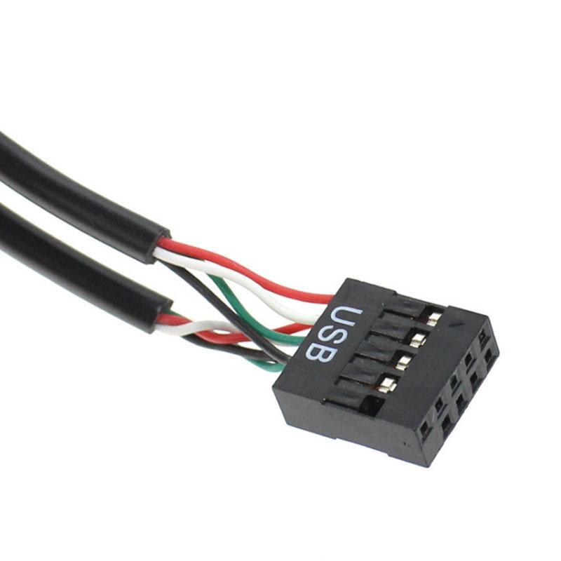 Motherboard USB 2.0 9Pin Female Interface Header Splitter 1 To 2/4 Extension Cable Adapter 9-Pin PC Computer USB HUB Connectors