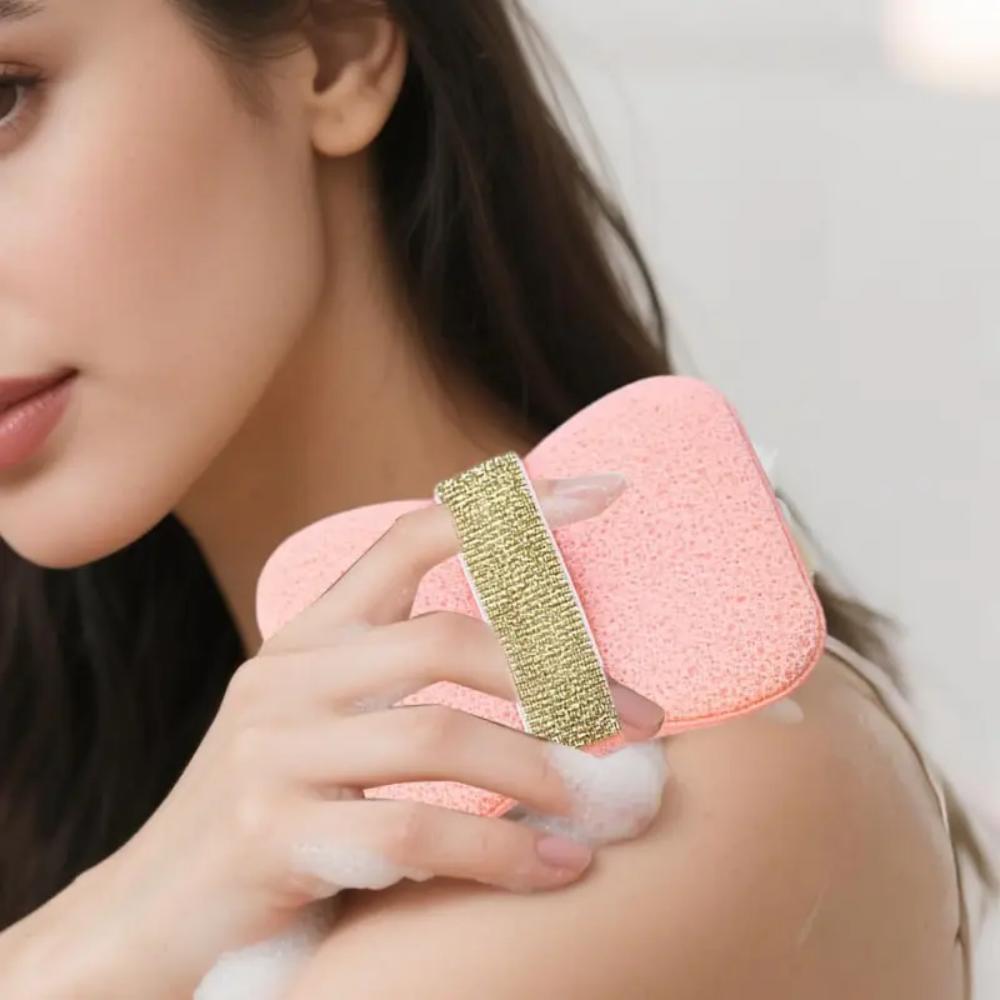 Bath soap sponge, deep cleansing bath tool exfoliating body bath sponge, with soap bag and wristband, unisex bath products