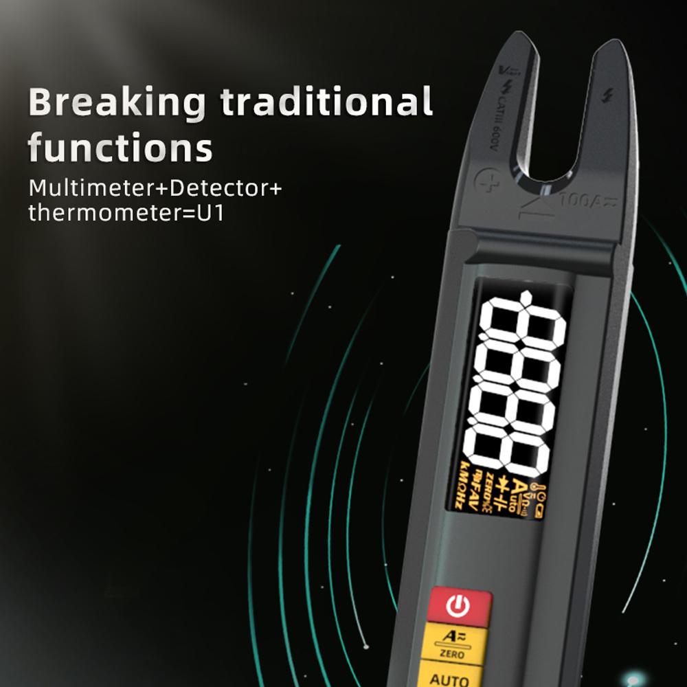 3in1 Handheld Digital Multimeter Clamp Ammeter Electric Test Pen LCD Color Display Handheld Multimeter 6000 True RMS