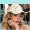Cotton Baseball Cap With Rose Embroidery For Spring And Fall Sun Protection