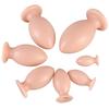 Ifukens Dildo for Thick Anal Anal Expansion Soft Dildo with Suction Extra Thick Size Oval Bud Shaped Anal Plug Anal Male Anal Anal Soft PVC Skin