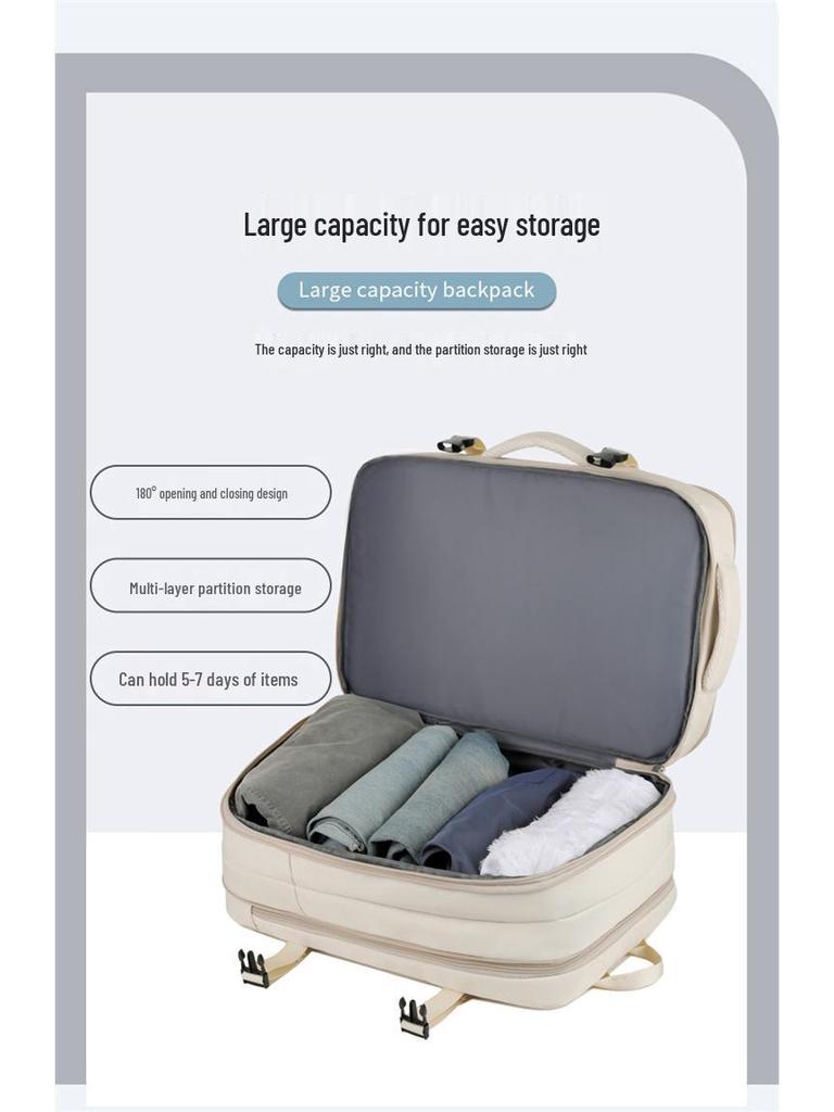 Dámský rozšiřitelný cestovní batoh - Extra velká kapacita pro služební cesty, do školy a na lehké cestování (2024)