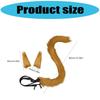 Multiuse Furry Plush Cats Tail Hair Clip and Bendable Tail Props Cosplay Costume Accessories For Women Teens Anime Event