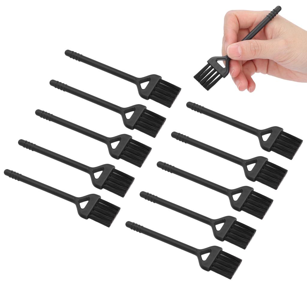 10pcs Electric Shaver Cleaning Brushes Set Nylon Hair Handle Machine Cleaning Brush Black