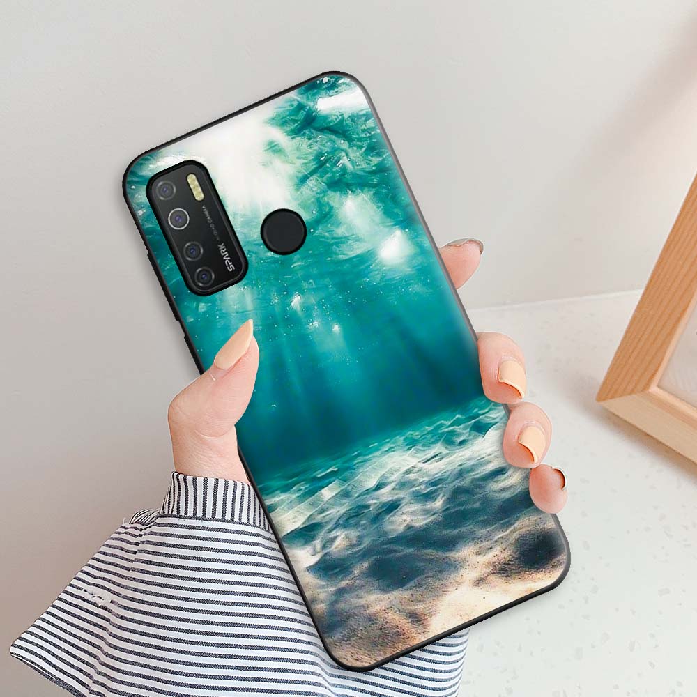 For Tecno Camon 15 Case Capa Case For Camon 15 Air Cute Silicone Soft TPU Phone Case For Tecno Camon15 15 Air Fundas Feather