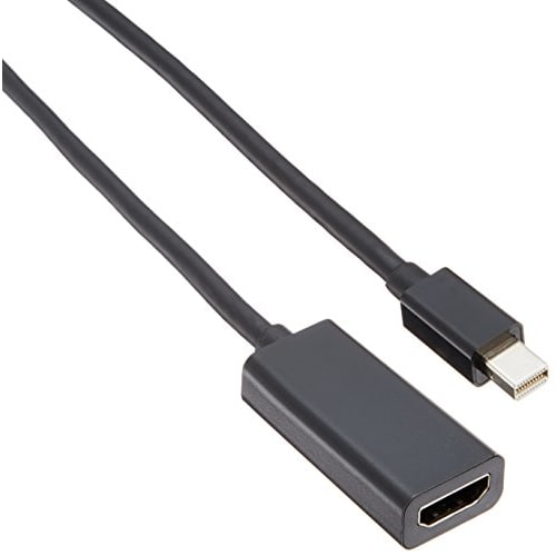 Elecom Mini DisplayPort (Mann) til HDMI (Type A Hunn) Konverteringsadapter 15cm Svart AD-MDPHDMIBK