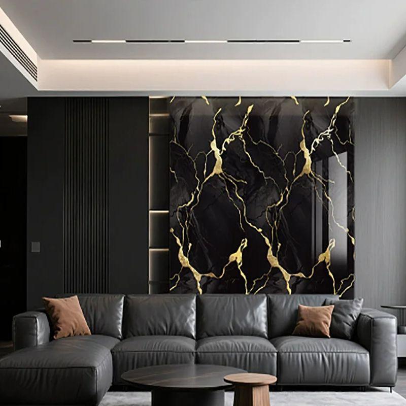 1 Roll of Self-Adhesive Imitation Ceramic Tile Waterproof PVC Wall Sticker for Bedroom and Living Room Decoration Wallpaper