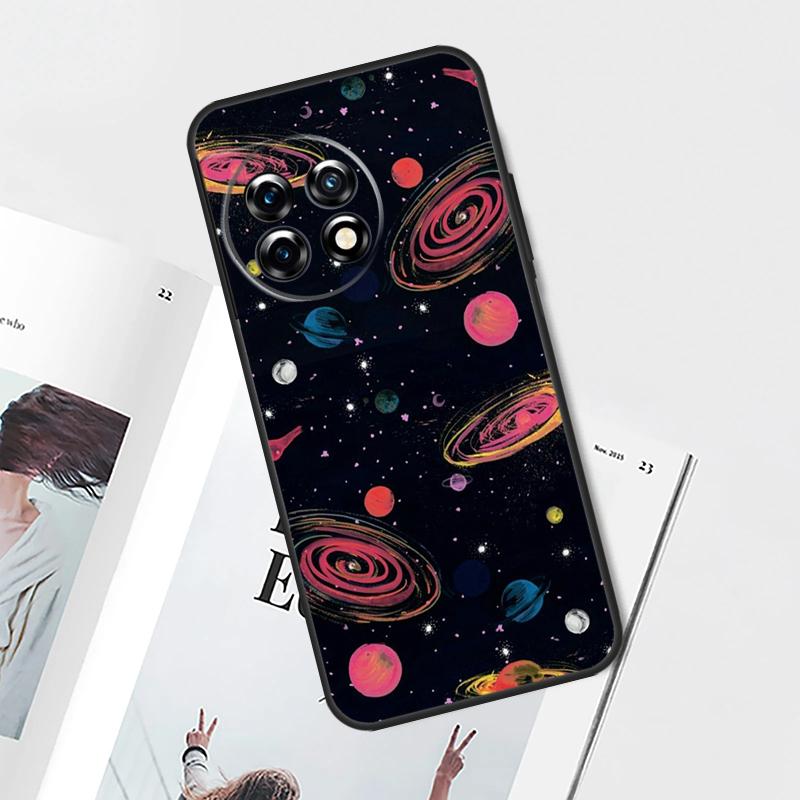 Outer Space Planet Stars Moon Case For OnePlus Nord 5 CE 2 3 4 Lite N20 N30 OnePlus 13T 13R 12R 9 10 Pro 11 12 13 15 Cover