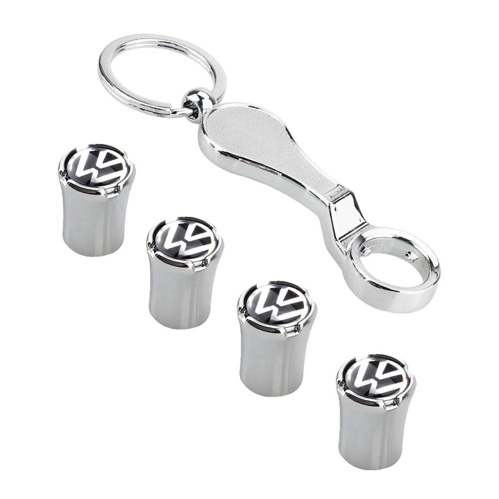VW GTI GOLF 2026 Hot For VW VOLKSWAGEN Car Tire Valve Caps Wheel Covers with Wrench for Volkswagen Santana GTI Lavida Jetta Mago