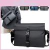 Mens Minimalist Business Messenger Bag With Waterresistant Polyester For Daily Office Use
