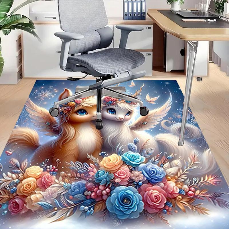 1PC Fantasy Animals Extra Large Non Slip Floor Carpet, Office, Family, Studio   Large Area Rug Indoor Rugs, Bold Statement Piece
