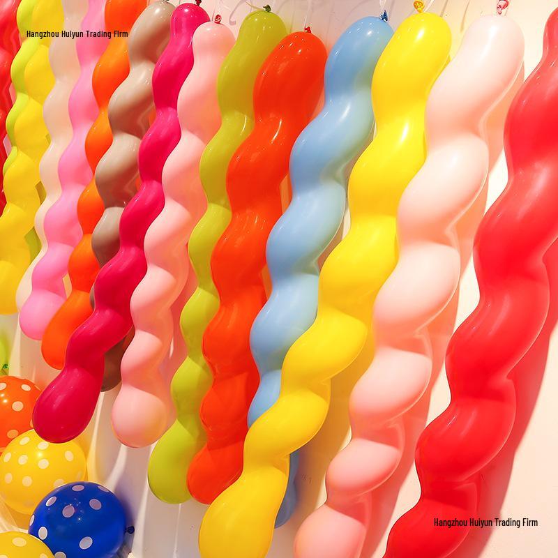 Bunte Spiralballons für Klassenzimmer- & Erstgeburtstagsdekorationen