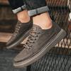 Board-Schuhe Außenleder Oberfläche Lässig Weiche Sohle Rutschfest Sport-Lederschuhe Student