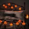 Bedroom Festive Lighting Halloween String Lights, 10/20 LED Spooky Pumpkin Ghost Fairy Light, Battery Decorative Powered Bulbs Operated Lights
