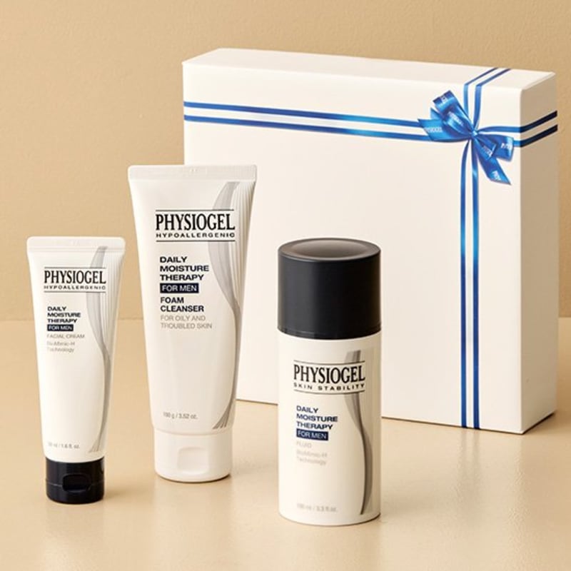 

[Physiogel] Men s Set (DMT Fluid 100ml + Cream 50ml + Cleanser 100g)
