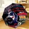 Horror Clown Laughing Umbrella 8-Frame for Travel, camping, Casual Lightweight Portable Umbrella, Essential for every family Holidays Birthday Gift