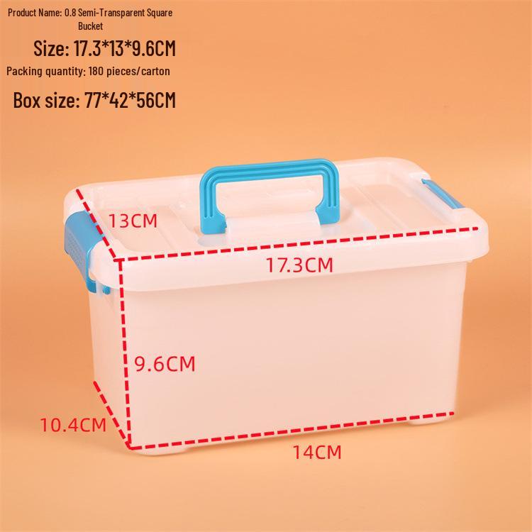 Przezroczyste Przenośne Pudełko do Przechowywania na Przekąski, Zabawki i do Użytku w Samochodzie