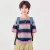 Boys' Casual Striped Letter Print T-Shirt
