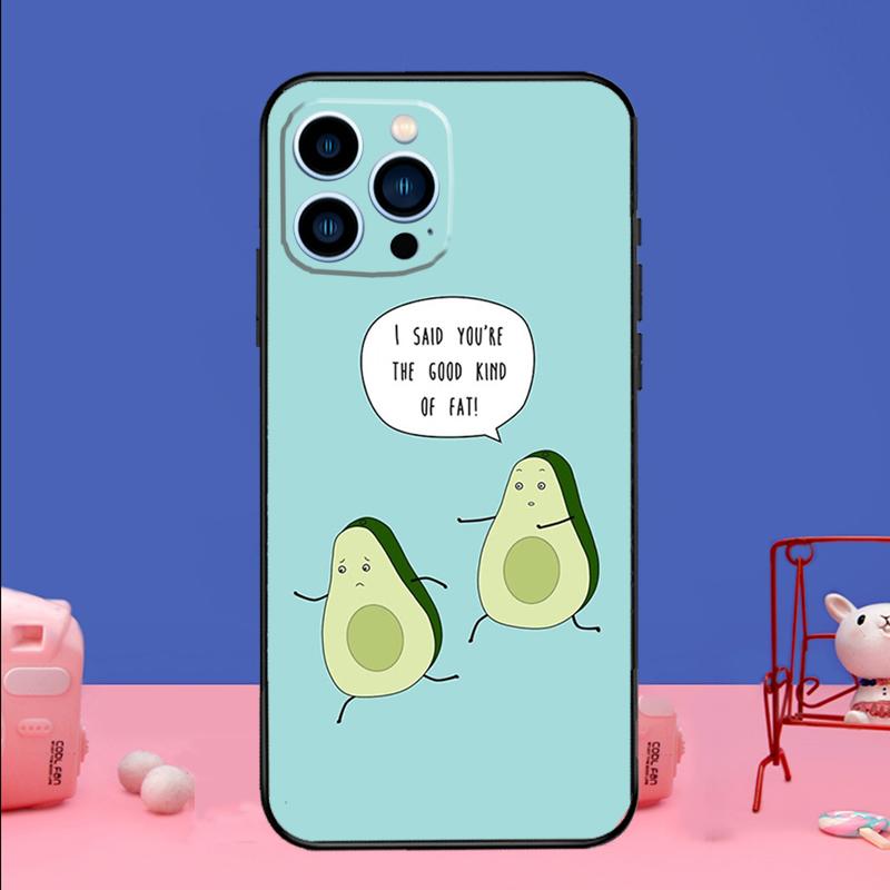 Hübsche Avocado-Handyhülle für iPhone 17 16 15 13 11 12 14 Pro Max mini 15 16 Plus 16e 17 Air Stoßfänger Abdeckung