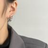 Chinese Style Silver Dragon Stud Earrings Aesthetic Chinese Dragon Earrings  Accessories