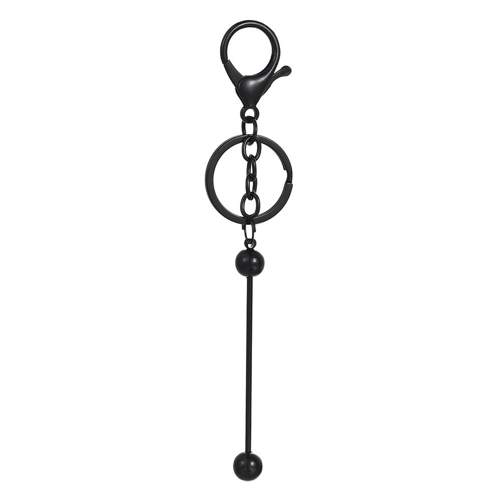 1/5 Stück Bunte Metall-Schlüsselanhängerstangen zum Auffädeln Leere für Perlen Anhänger Schmuck Charms DIY Bastelarbeiten Schlüsselanhänger Herstellung Geschenk