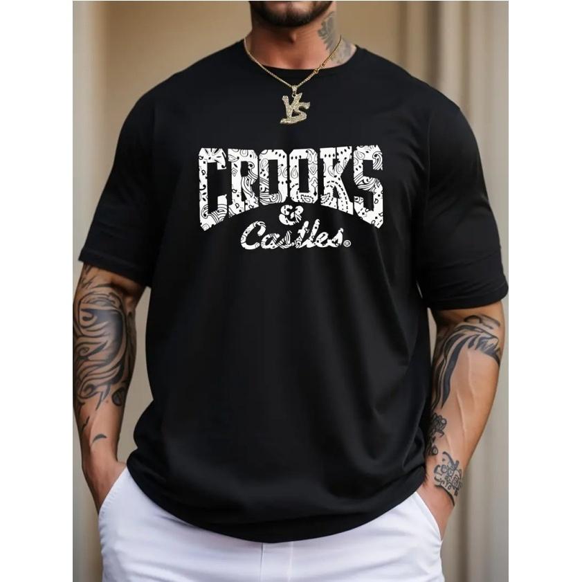 

Heavyweight Trendy Cotton Tshirt with Pattern Printing Comfortable and Casual Suitable for Both Men and Women M