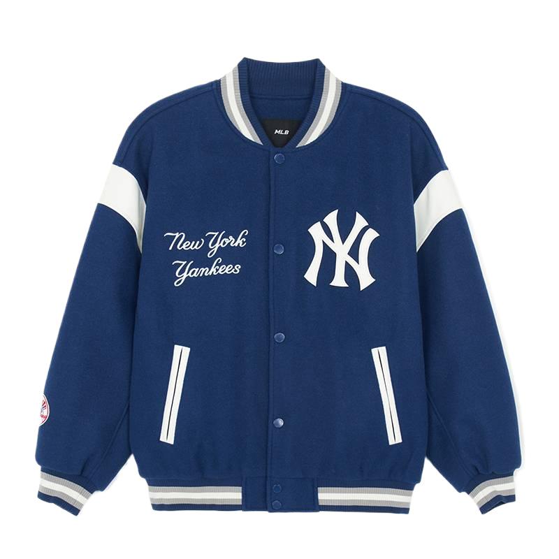 MLB SS26 College Style Loose Fit Drop Shoulder Baseball Jacket Unisex Jacket 3AJPV2061-50NYM