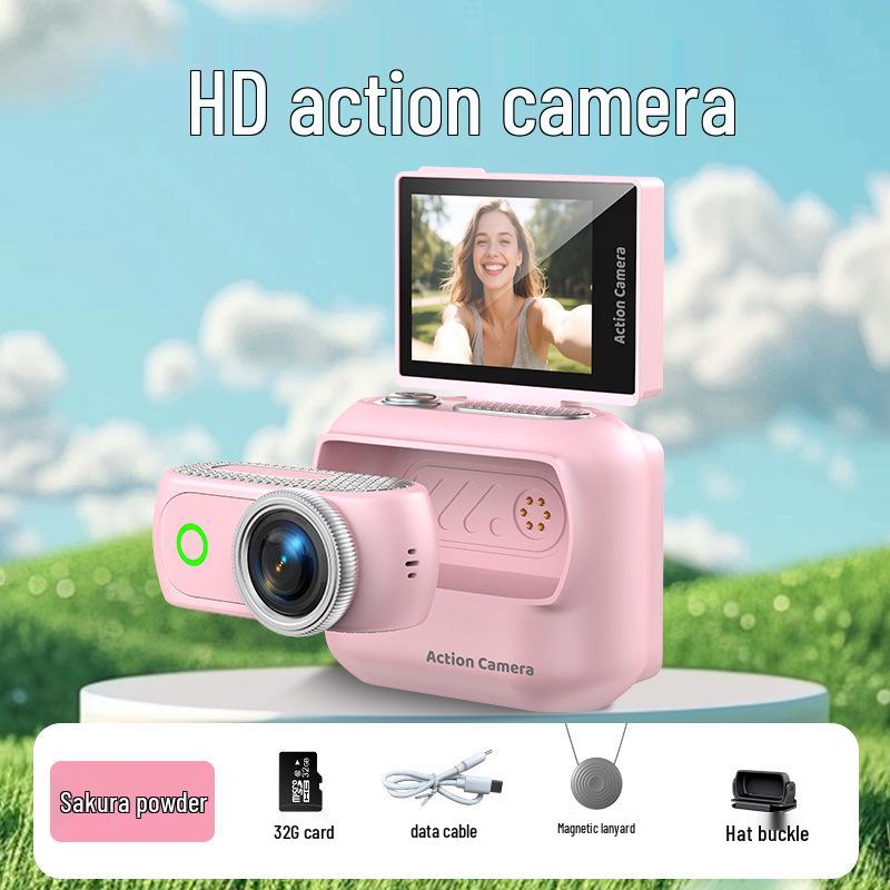 Magnetic Thumb HD Sports Camera with WiFi & Detachable Charging Case for Outdoor Riding
