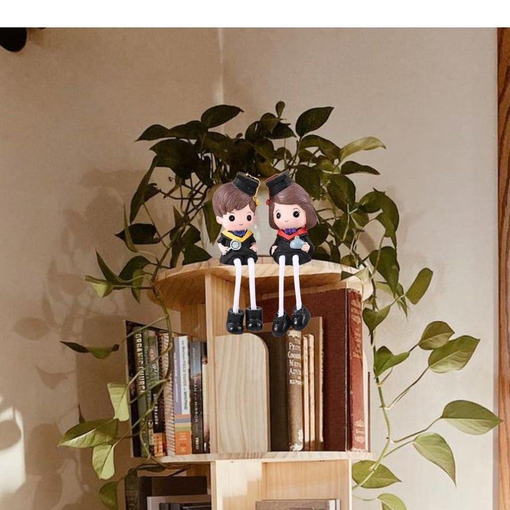 1 Set Hanging Legs Romantic Couple Showpiece | Cute Boy &Girl | Gift for Him/Her, Mother's Day,Home Décor, Living Room