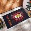 Union Berlin FC Printed Crystal Velvet Rug Non‑Slip Crystal Velvet Carpet For Sofa Bedroom Indoor Home Decoration