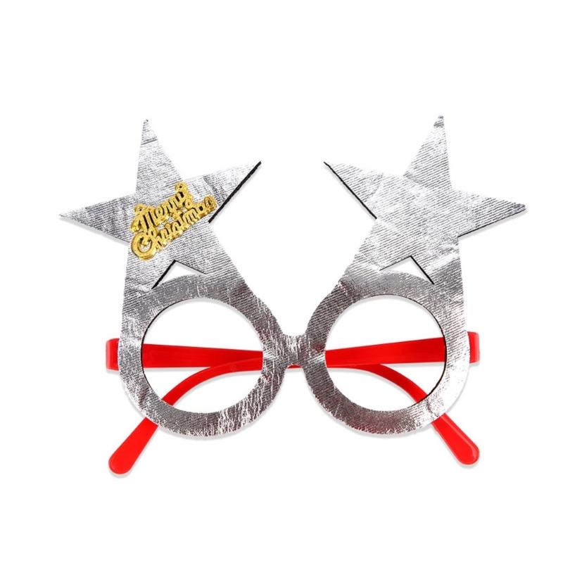 2026 Christmas Eyewear For Costumes Adults Kids Reusable Party Props Foldable Frame Costume Glasses