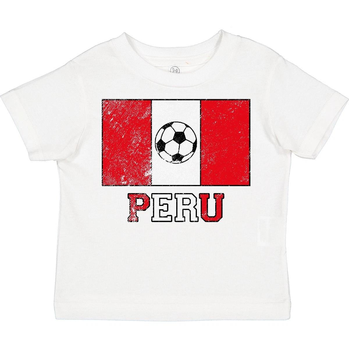 Inktastic Peruvian Soccer Toddler T-Shirt Peru South America Futbol Fan Lover 100